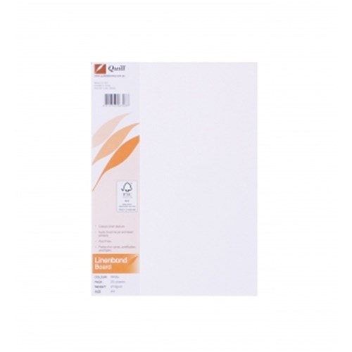 Quill Linen Bond White A4 216gsm Single Sheet